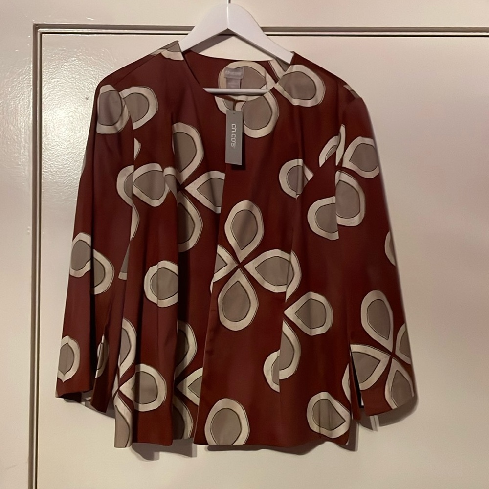 Chicos Printed Topper. - image 1